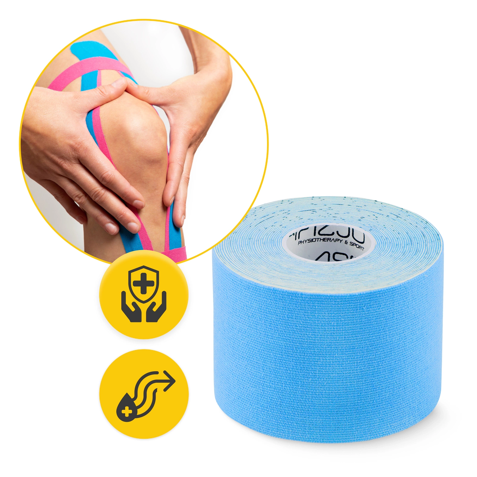 Bandă Kinesiotaping 7,5 cm x 5 m