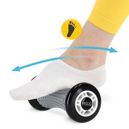 Rolă de masaj SPIKE ROLLER cu proeminențe, gri