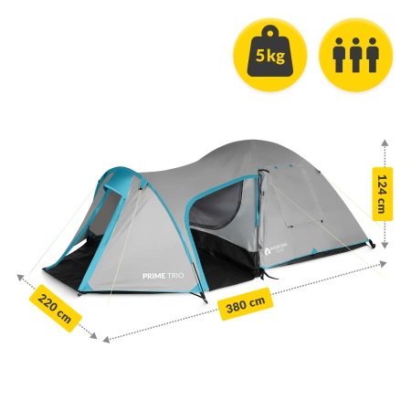 Cort turistic PRIME TRIO MOUNTAIN GOAT gri