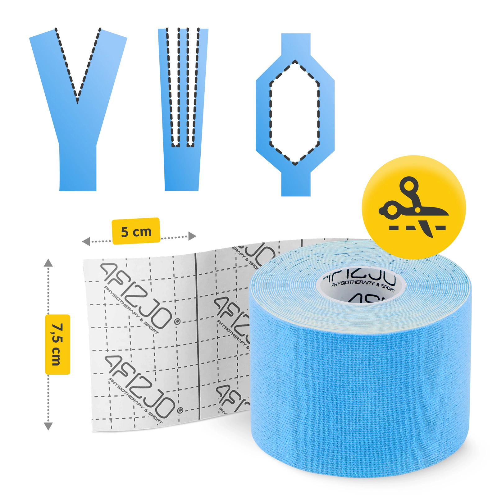 Bandă Kinesiotaping 7,5 cm x 5 m