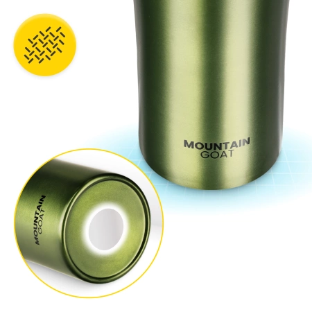 Cana termică Mountain Goat TRAVEL 380 ml verde