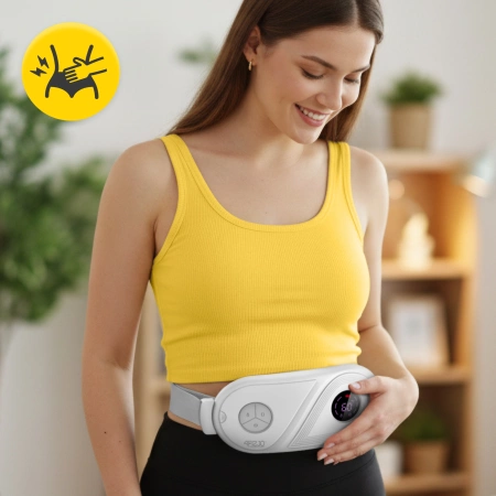 Centură menstruală încălzitoare pentru dureri menstruale – alb