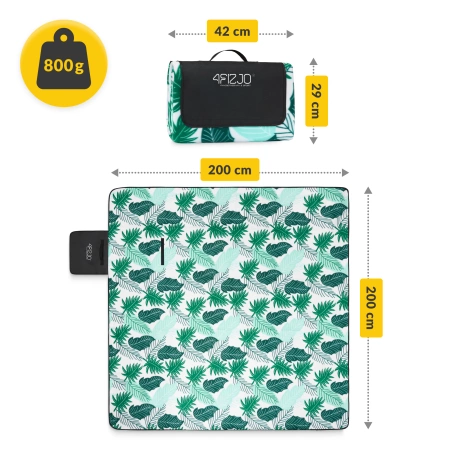 Pătură impermeabilă pentru picnic 200x200 cm