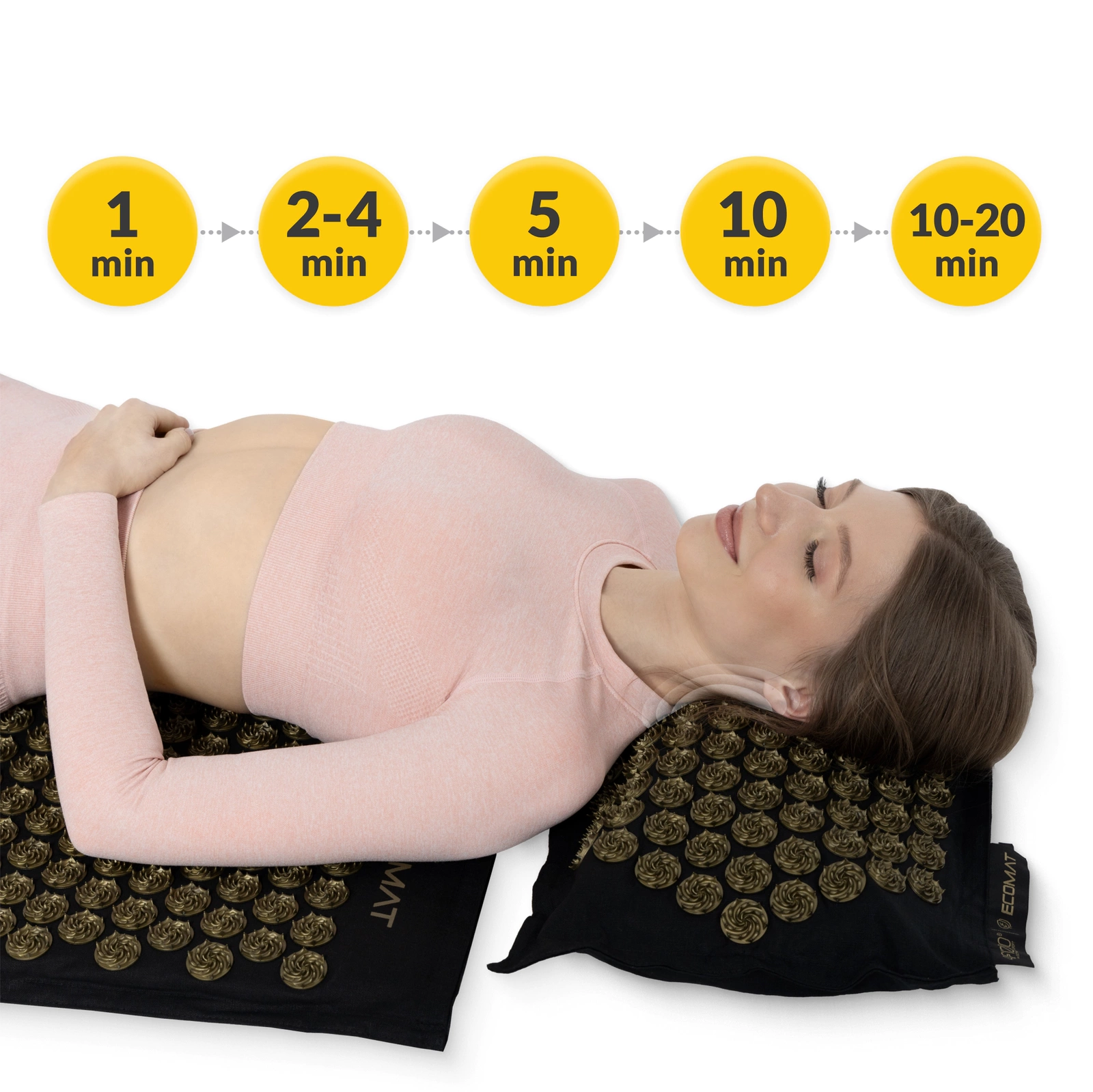 ECO Saltea de acupresură cu pernă XL