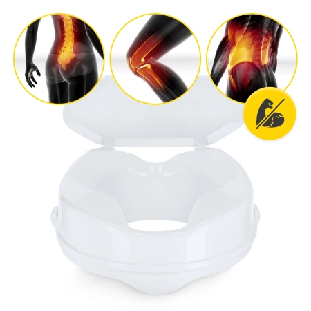 Capac pentru toaletă cu înălțime suplimentară de 10 cm