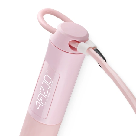 Coardă de sărit cu contor și bile roz