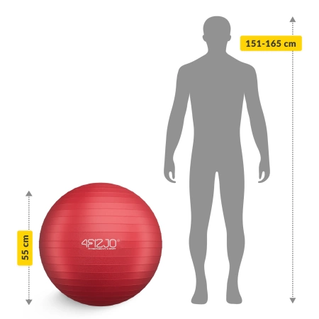 Minge gonflabilă de gimnastică pentru fitness 65 cm