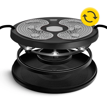 Disc rotativ cu benzi elastice pentru exercitii fizice