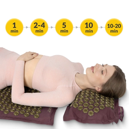 Covoraș de presopunctură ECO cu coji de hrișcă și nucă de cocos