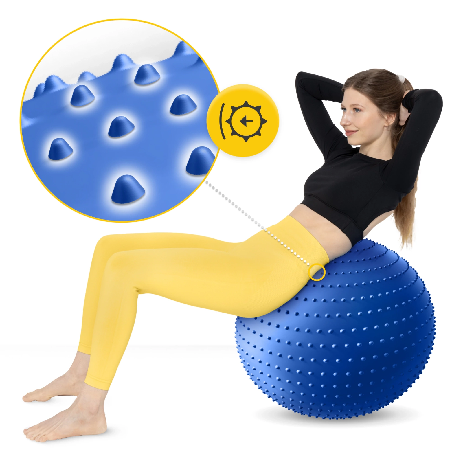 Minge de reabilitare cu proeminențe 65 cm