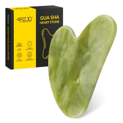 Piatra clasică Gua Sha din jad verde natural