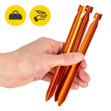 Cuie de cort din aluminiu 18 cm în formă de V 10 buc.