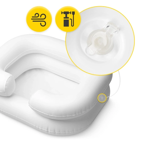 Cadă gonflabilă pentru pat cu duș