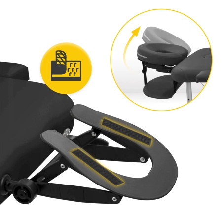 Masă de masaj din aluminiu, 70 cm