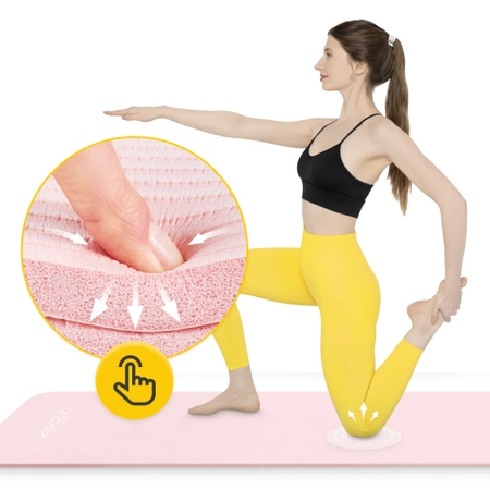 Saltea fitness pentru yoga NBR 1 cm