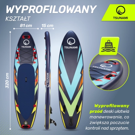 Placă SUP TSUNAMI Paddle Board 320 cm T08