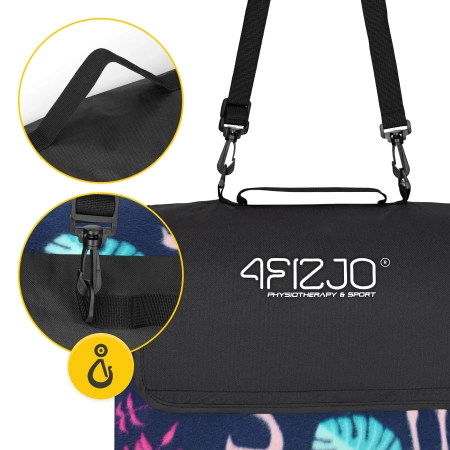 Pătură de picnic pentru plajă cu izolație 200 x 200 cm flamingi