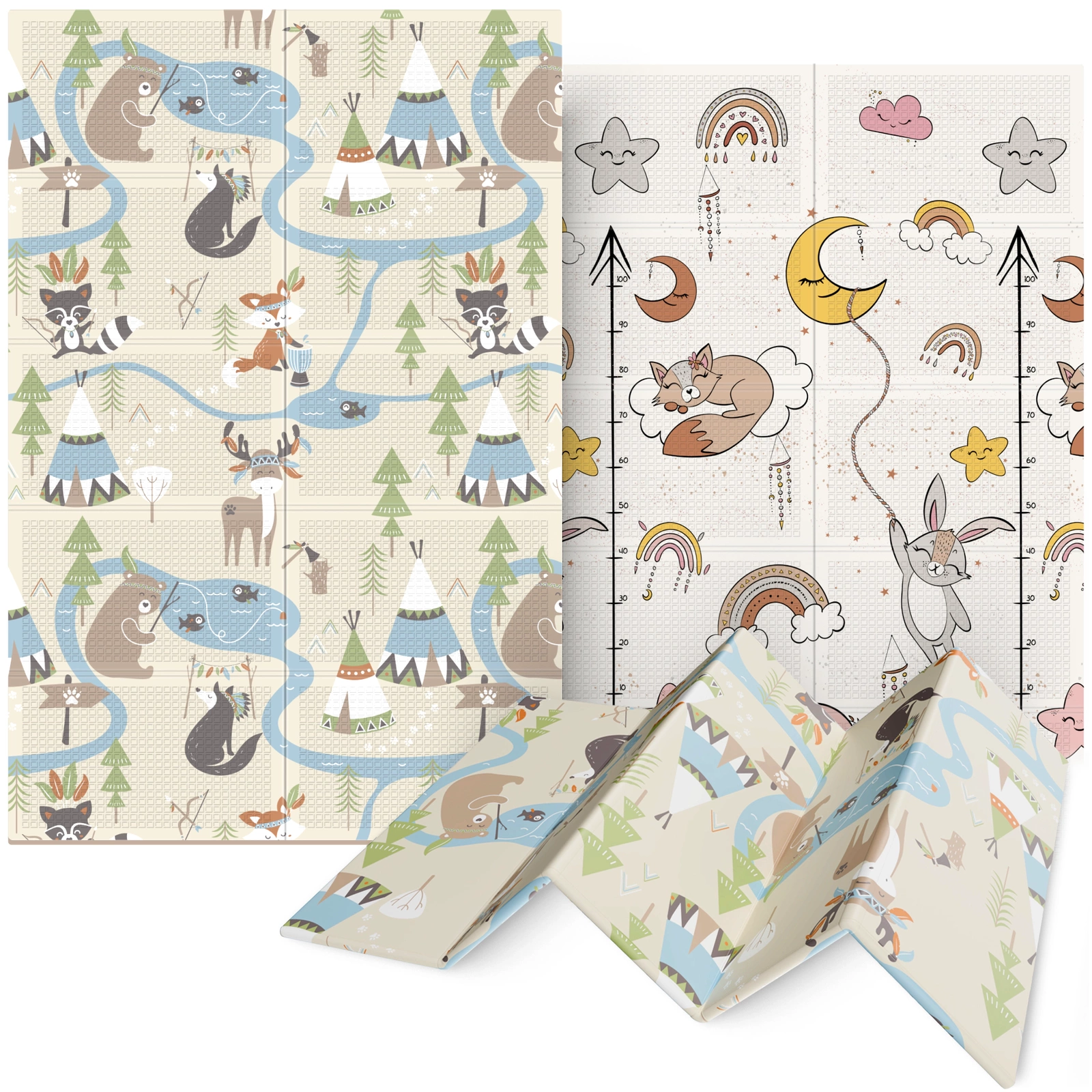 Covoraș educațional pliabil „Boho dream” 180 x 120 cm