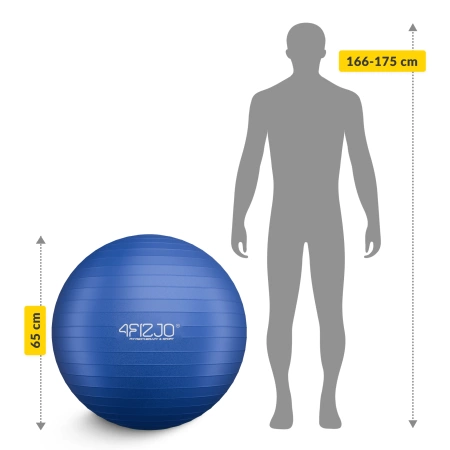 Minge gonflabilă de gimnastică pentru fitness 75 cm