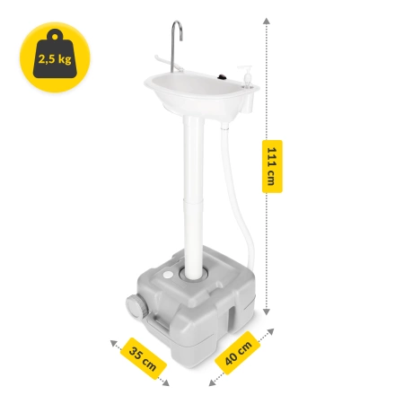 Chiuvetă portabilă de călătorie cu baterii