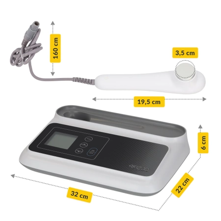 Aparat de terapie cu ultrasunete, cu cap manual PRO+