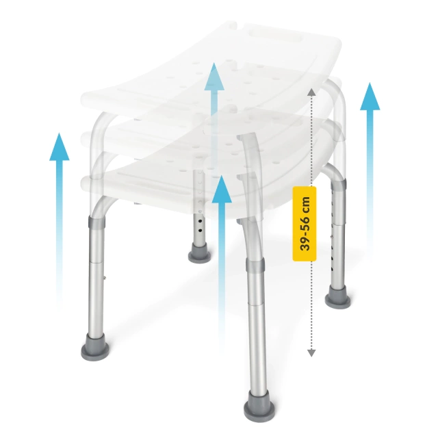 Taburet de duș dreptunghiular