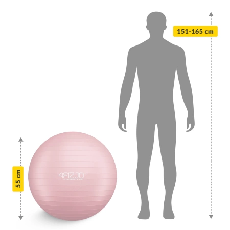 Minge gonflabilă de gimnastică pentru fitness 65 cm