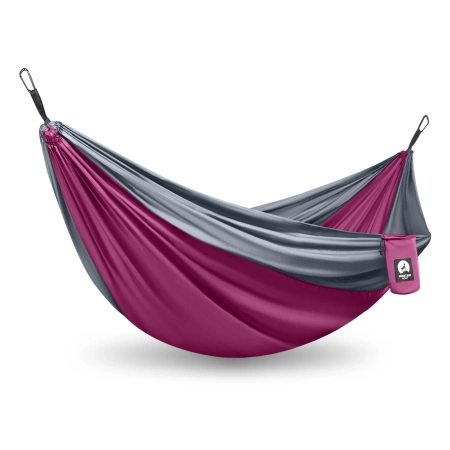 Hamac de călătorie pentru două persoane Mountain Goat gri-roz