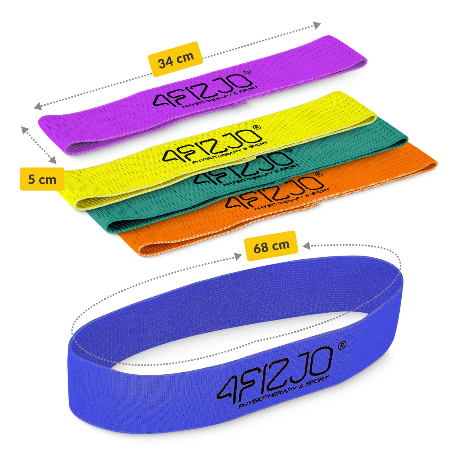 Set de 5 benzi de țesătură FLEX BAND