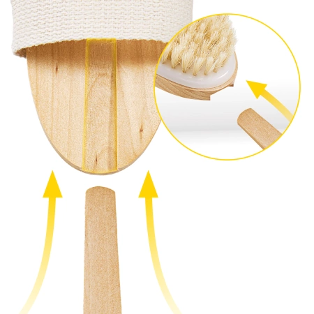 Perie lungă pentru masaj corporal și baie 2 în 1