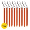 Set de cuie de cort din aluminiu 15 cm 10 buc. - triunghiulare
