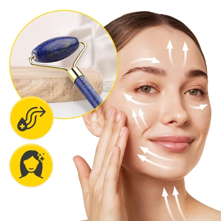 Roller facial natural din lazurit