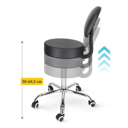 Scaun pivotant de masaj cu spătar PURE+