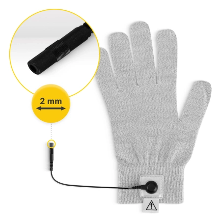 Mănușă conductivă pentru electrostimularea mâinii