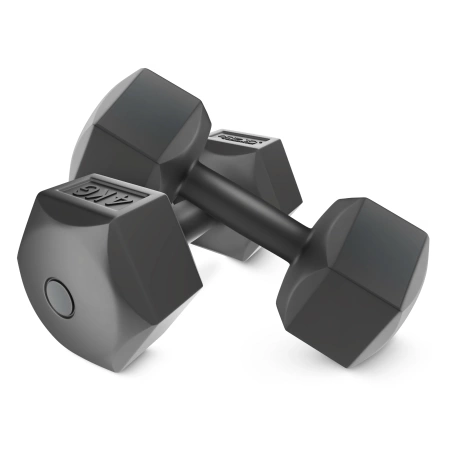Gantere bituminoase pentru exerciții 2 x 4 kg