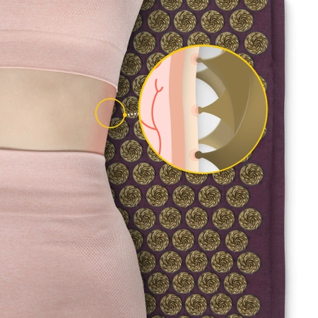 Covoraș de presopunctură ECO cu coji de hrișcă și nucă de cocos