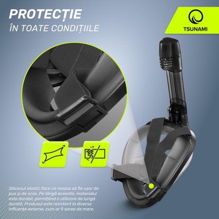 Mască de scufundări cu față completă TSUNAMI L/XL