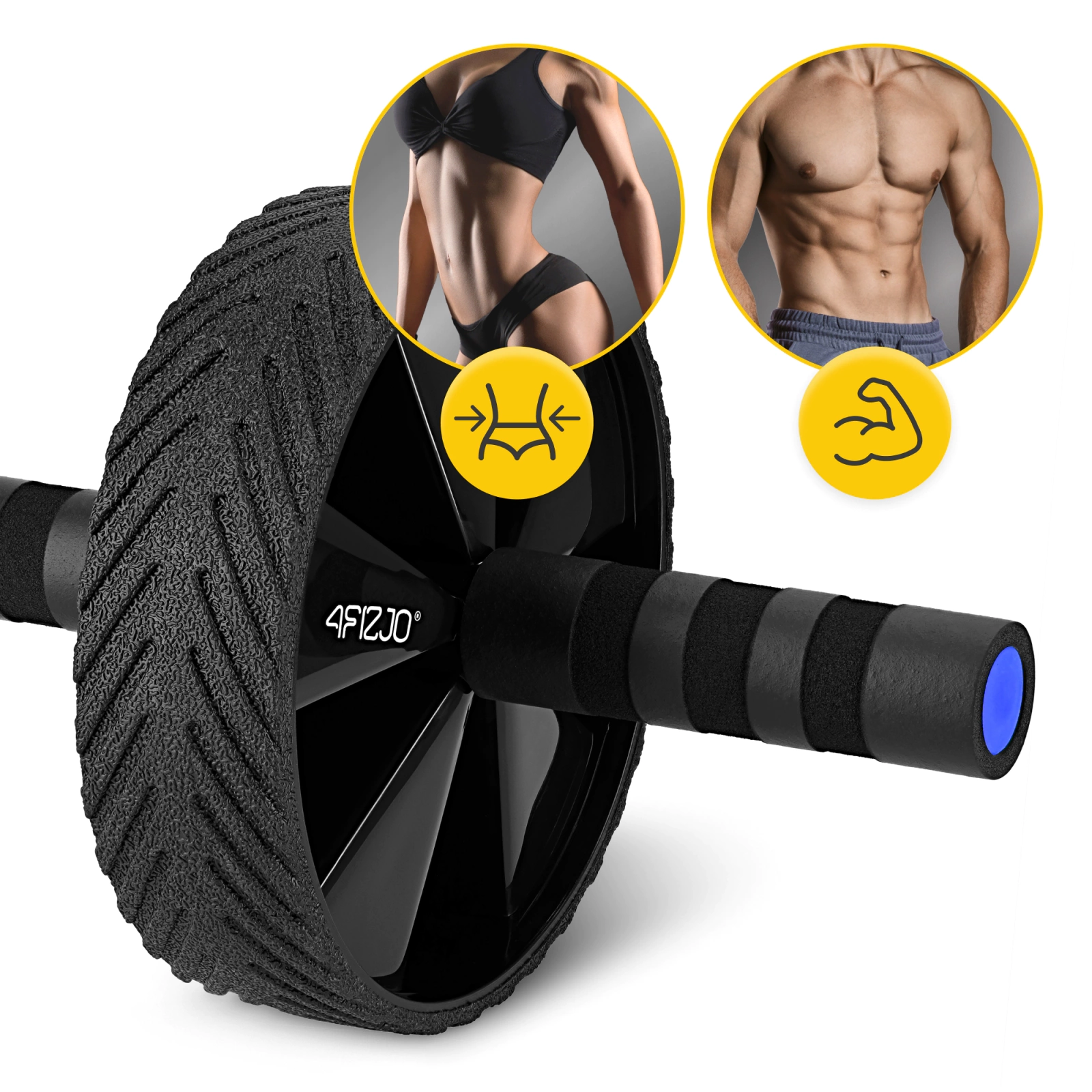 Roată de antrenament abdominal AB WHEEL PRO