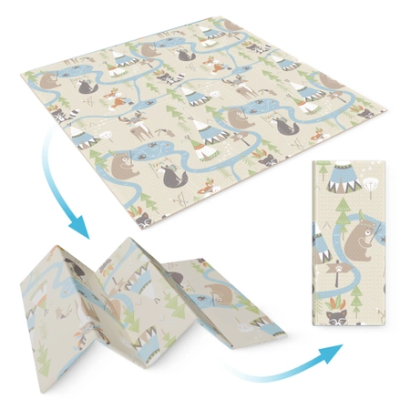 Covoraș educațional pliabil XXL „Boho dream” 200 x 180 cm