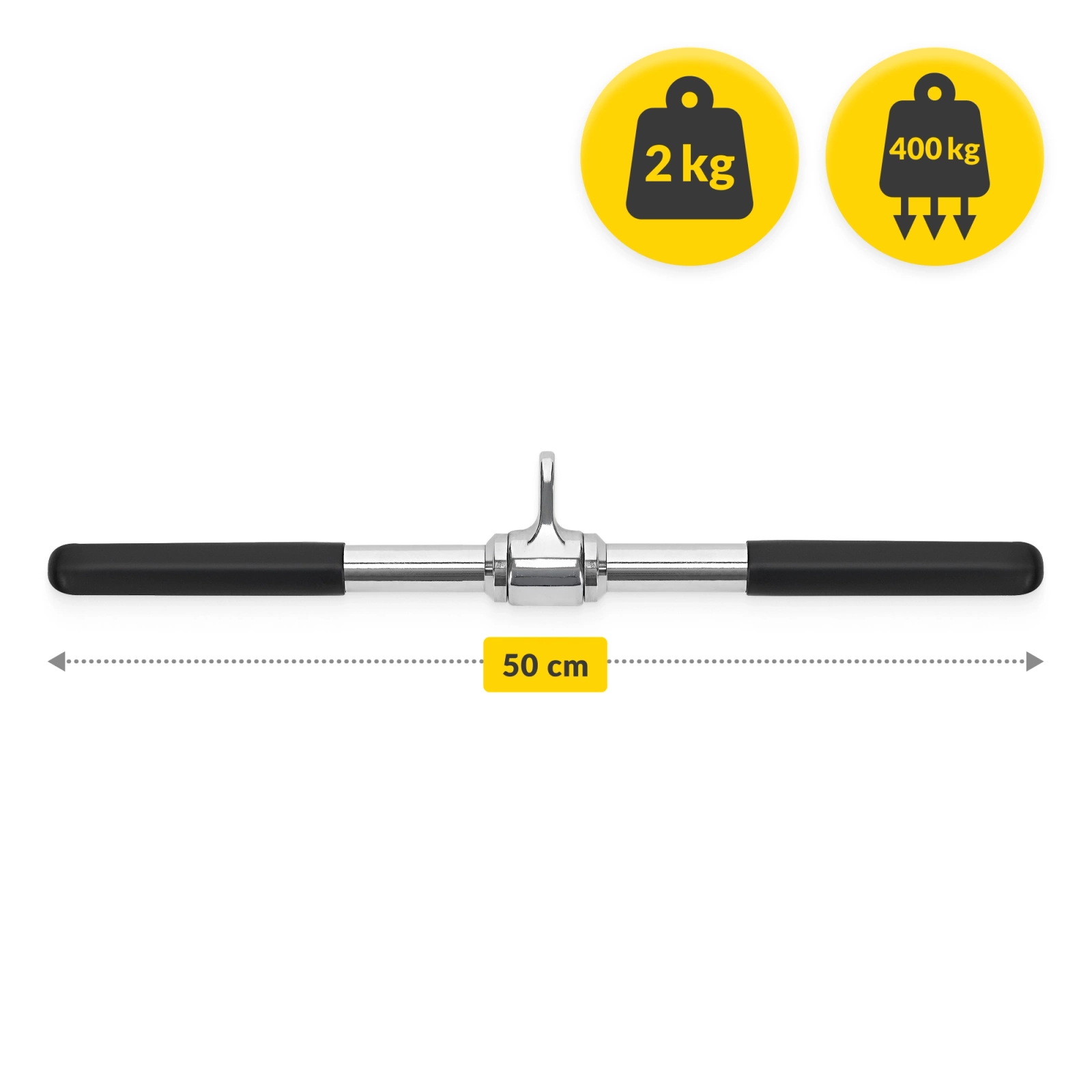 Mâner pentru tracțiuni drept, rotativ, 50 cm