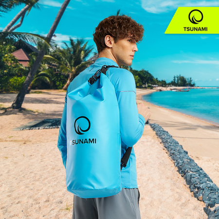 Geantă impermeabilă 30 litri TSUNAMI albastru
