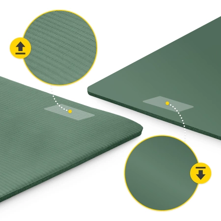 Saltea pentru fitness și yoga NBR 1,5 cm verde salvie