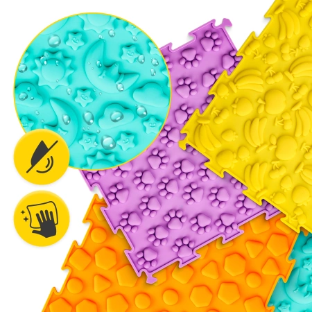 Covoraș ortopedic senzorial pentru copii 4 piese