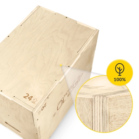 Cutie pliometrică - jump box 50 x 75 x 60