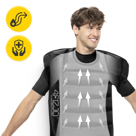 Vesta de compresie pentru drenaj limfatic C6