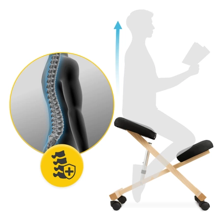 Scaun ergonomic cu suport pentru genunchi