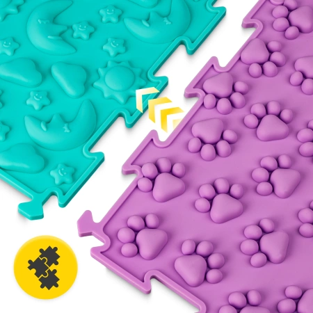 Covoraș ortopedic senzorial pentru copii 4 piese