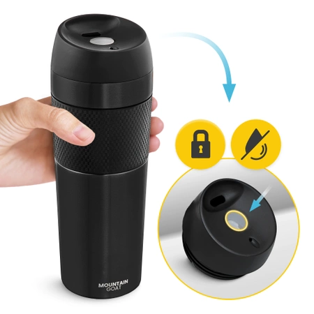 Cana termică Mountain Goat TRAVEL 450 ml negru