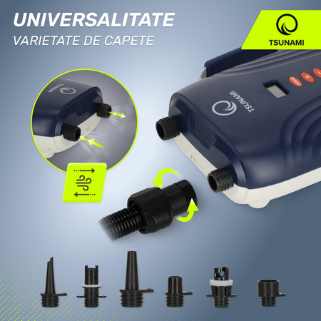 Pompă electrică pentru placa SUP TSUNAMI cu acumulator