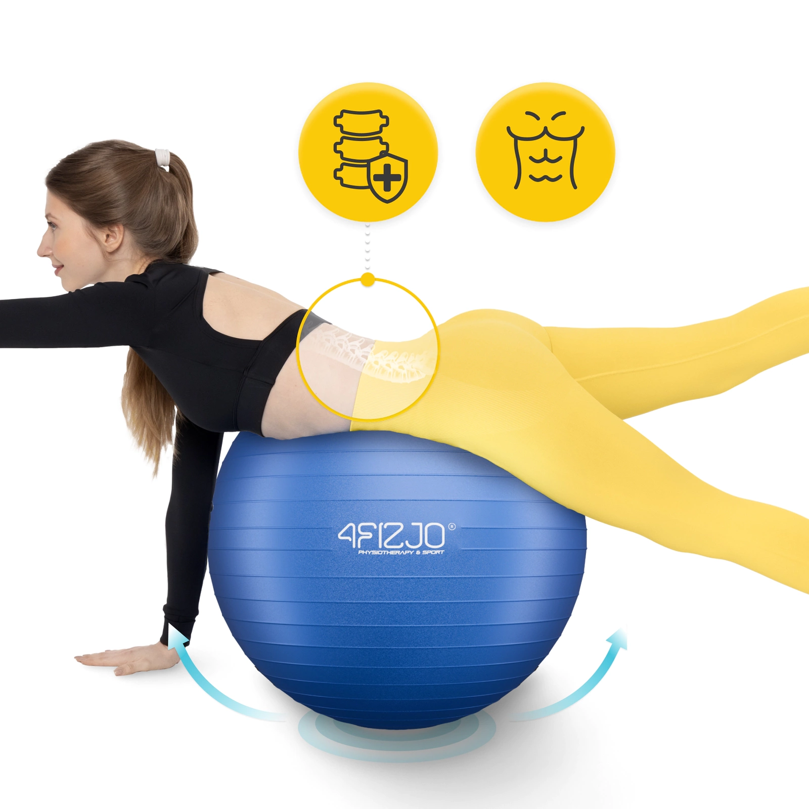 Minge de gimnastică gonflabilă 65 cm